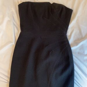 Black David Meister Strapless Dress Size 2